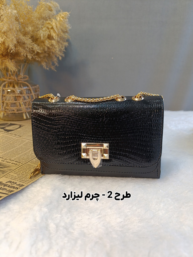 کیف مجلسی بند زنجیری قفل ناخنی کد 411 - خرید 4 قسطه